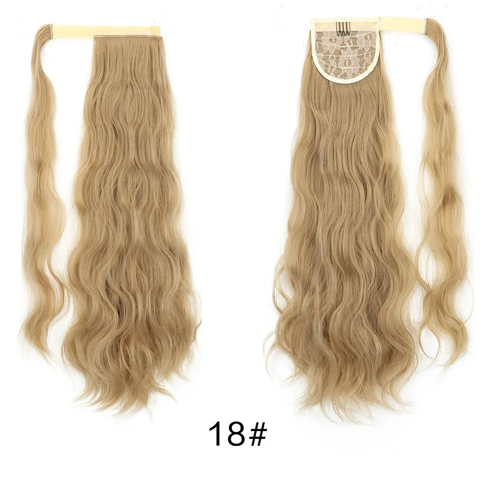 22-Inch Wavy Wrap-Around Ponytail Hair Extension - 13