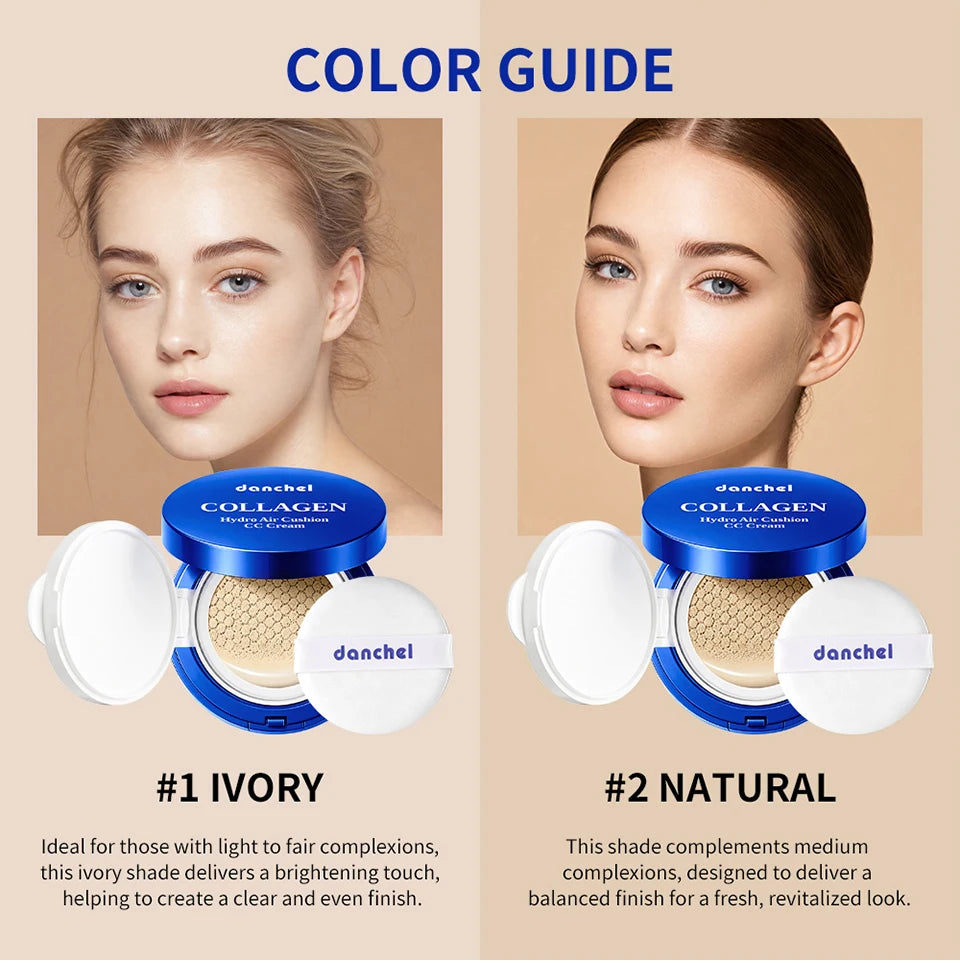 Collagen Hydro Air Cushion CC Cream for Long-Lasting Hydrating Makeup