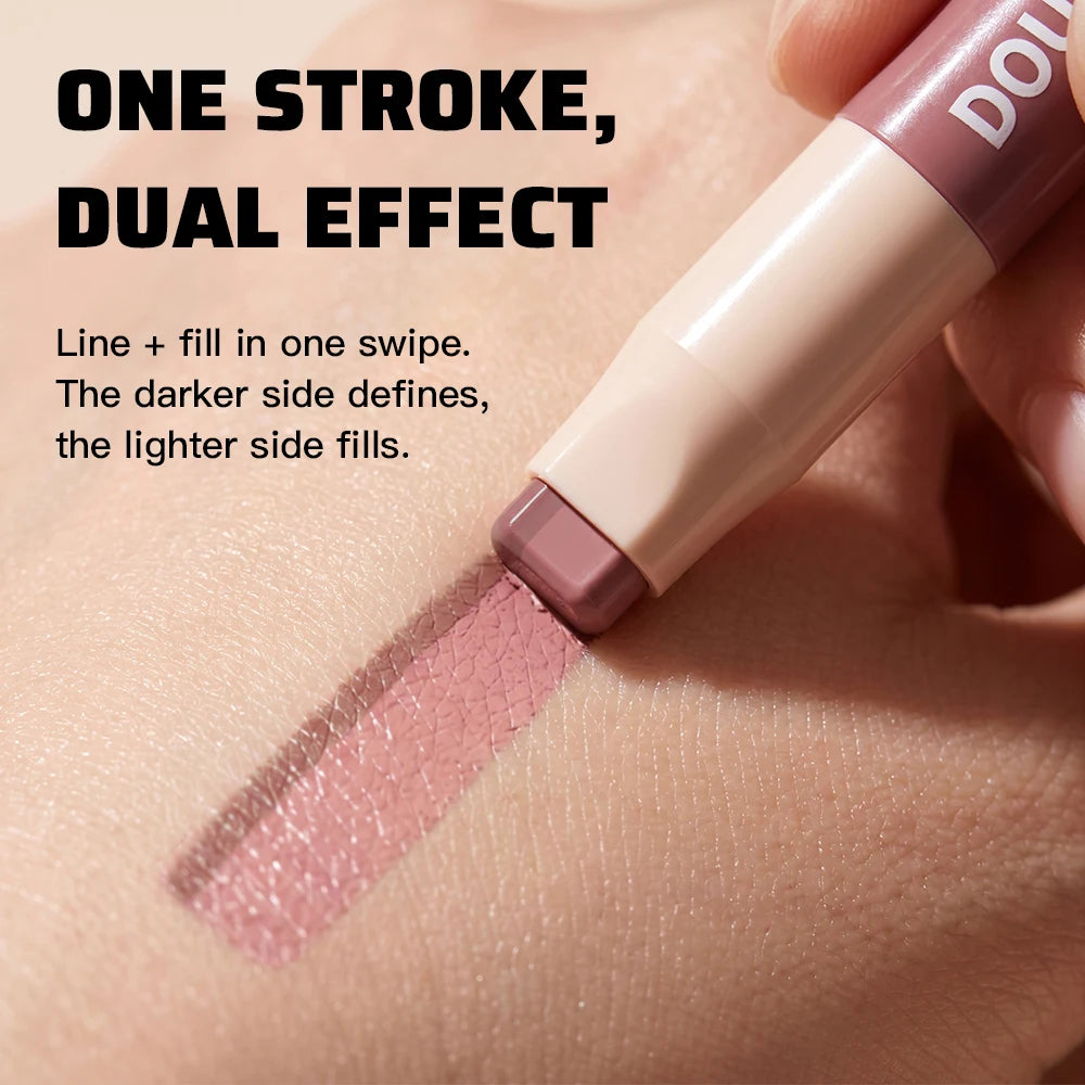 2-in-1 Dual Ended Matte Lip Contour Liner and Hydrating Gloss Pen - 12