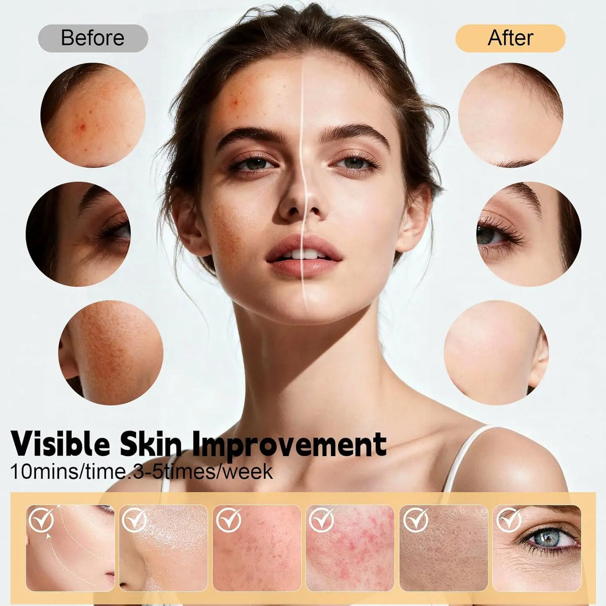 7-Color LED Silicone Facial Mask for Skin Rejuvenation and Firming