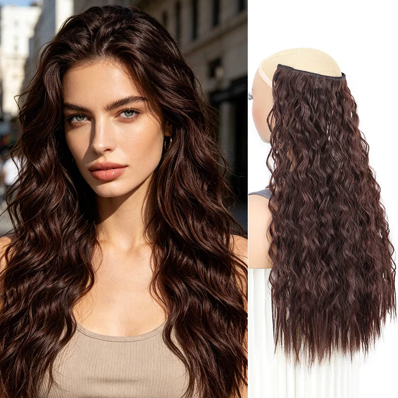 24-Inch Kinky Curly Clip-In Hair Extensions - 16