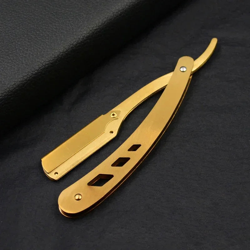 Professional Stainless Steel Folding Straight Razor for Smooth Shaving