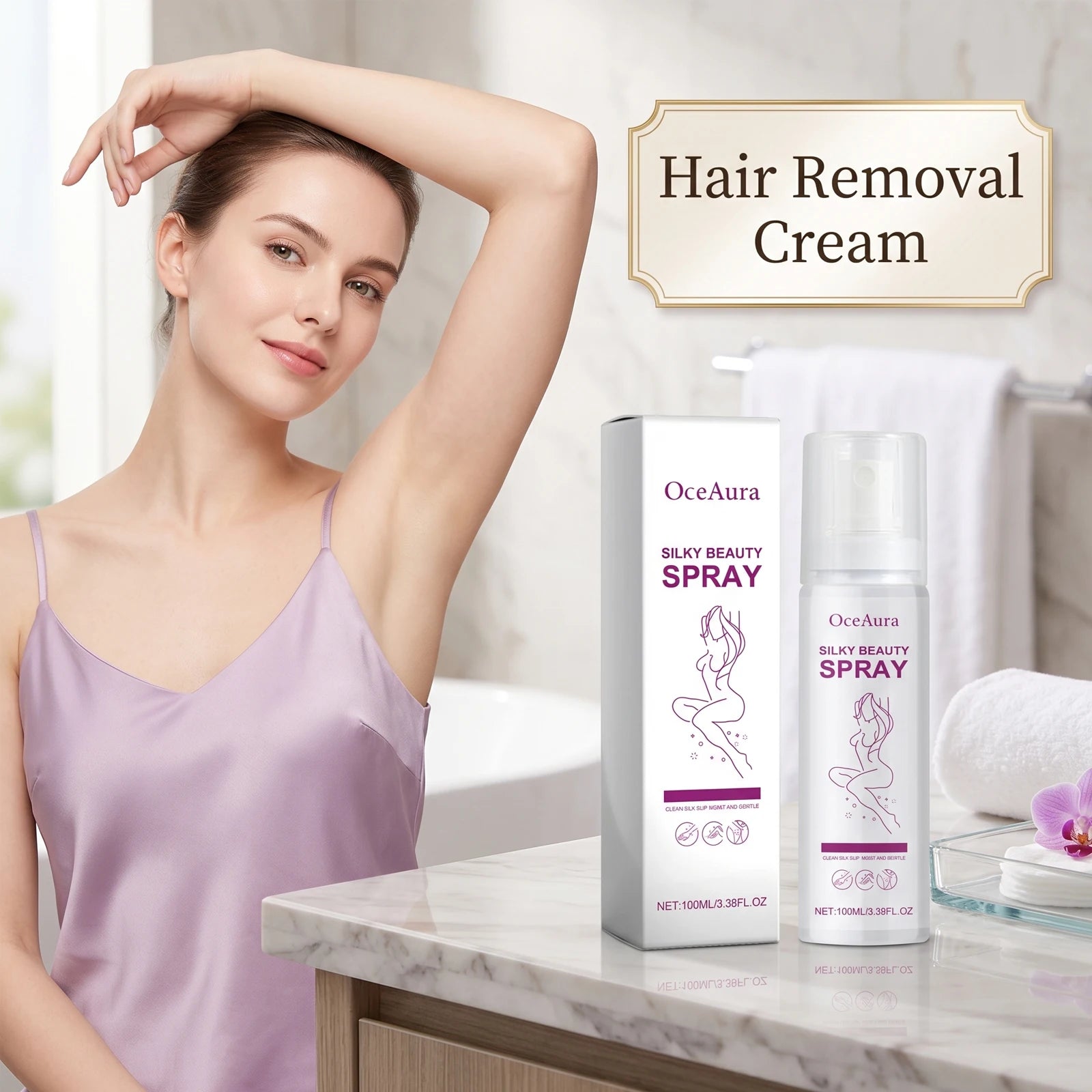Gentle Painless Hair Removal Spray for Smooth Skin - 5
