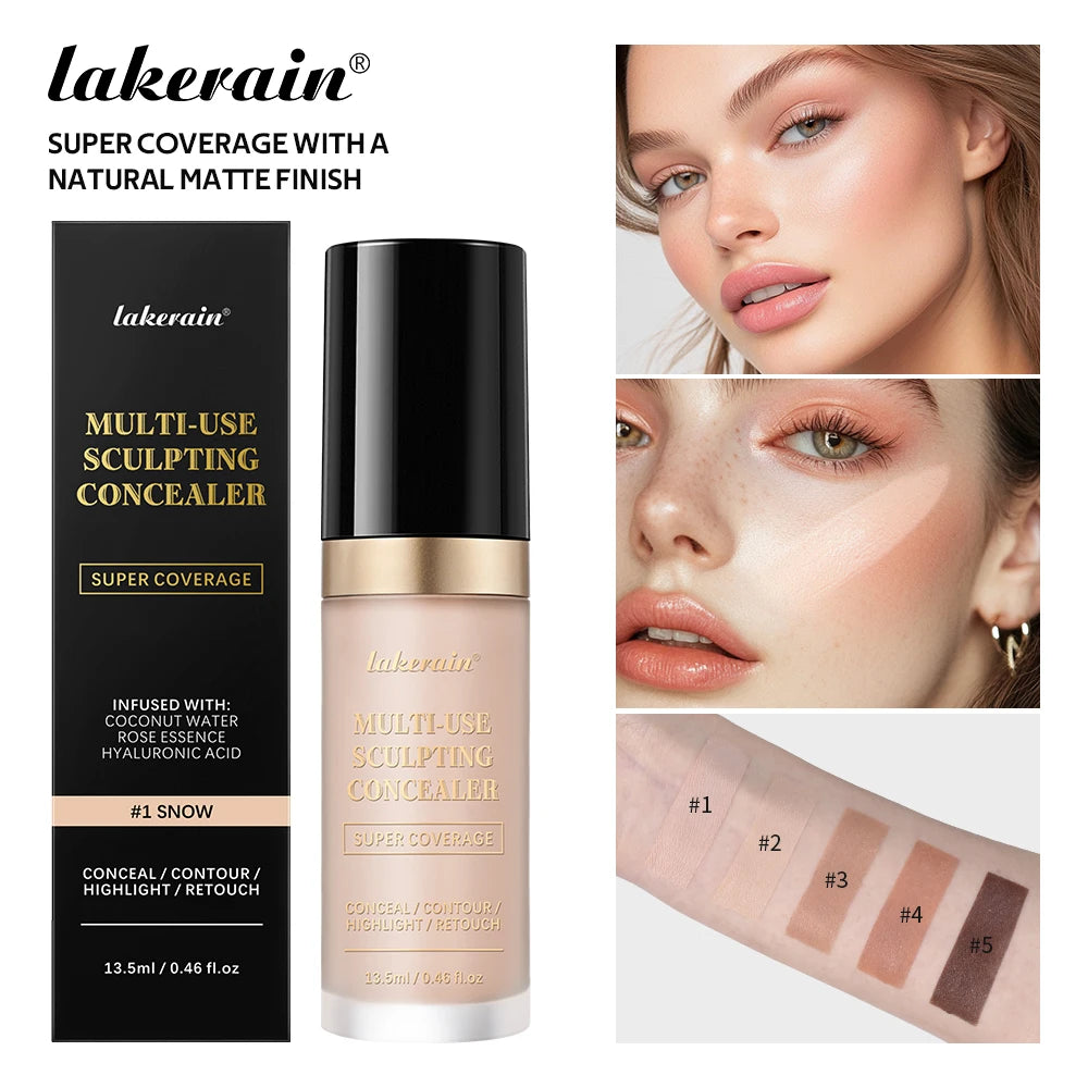 Multi-Use Sculpting Concealer for Full Face Coverage and Contouring - 1