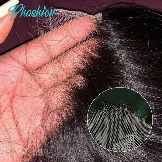 Straight Human Hair Lace Closure and Frontal Piece
