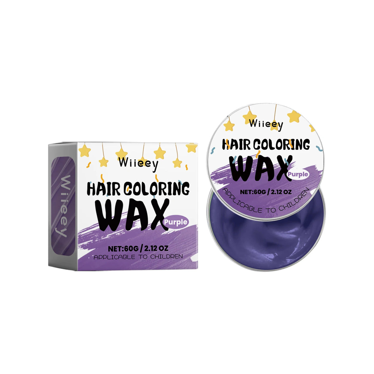 Temporary Washable Hair Color Wax for Kids and Party Styling