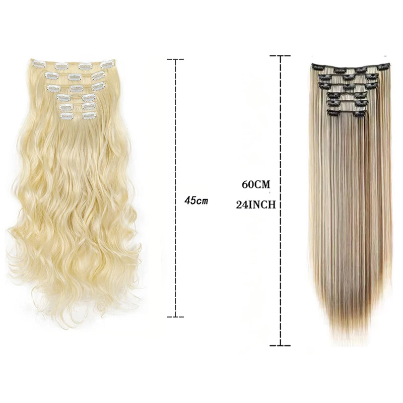 Long Curly Clip-In Hair Extensions for Instant Volume and Length