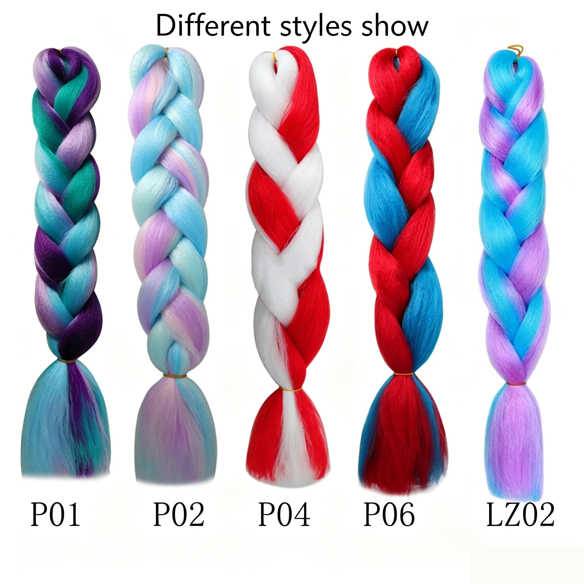 24-Inch Jumbo Braiding Hair Extensions for Vibrant Hairstyles - 3
