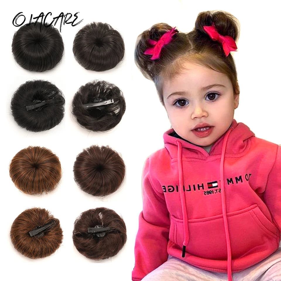 Clip-In Hair Bun for Girls Daily Wear and Cosplay - 1