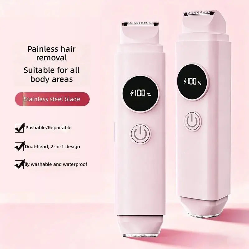2-in-1 Electric Hair Shaver for Full Body and Bikini Trimming - 2