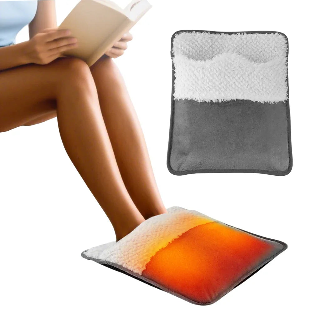 Electric Heated Foot Warmer Mat for Office and Home Use - 1