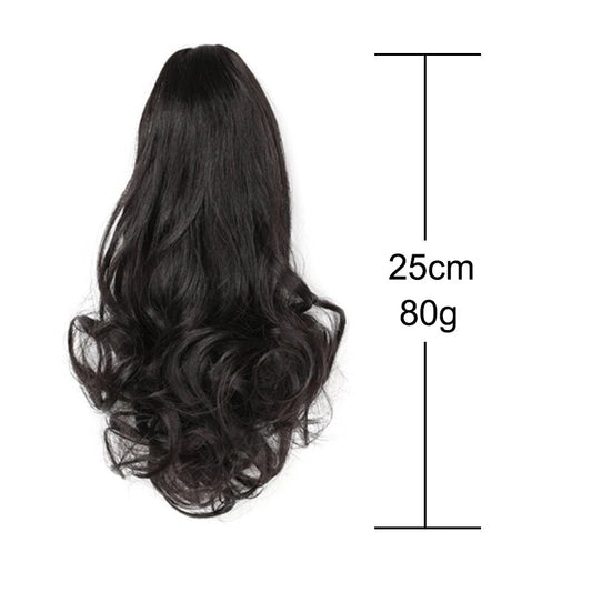 10-Inch Wavy Curly Claw Clip Ponytail Hair Extension