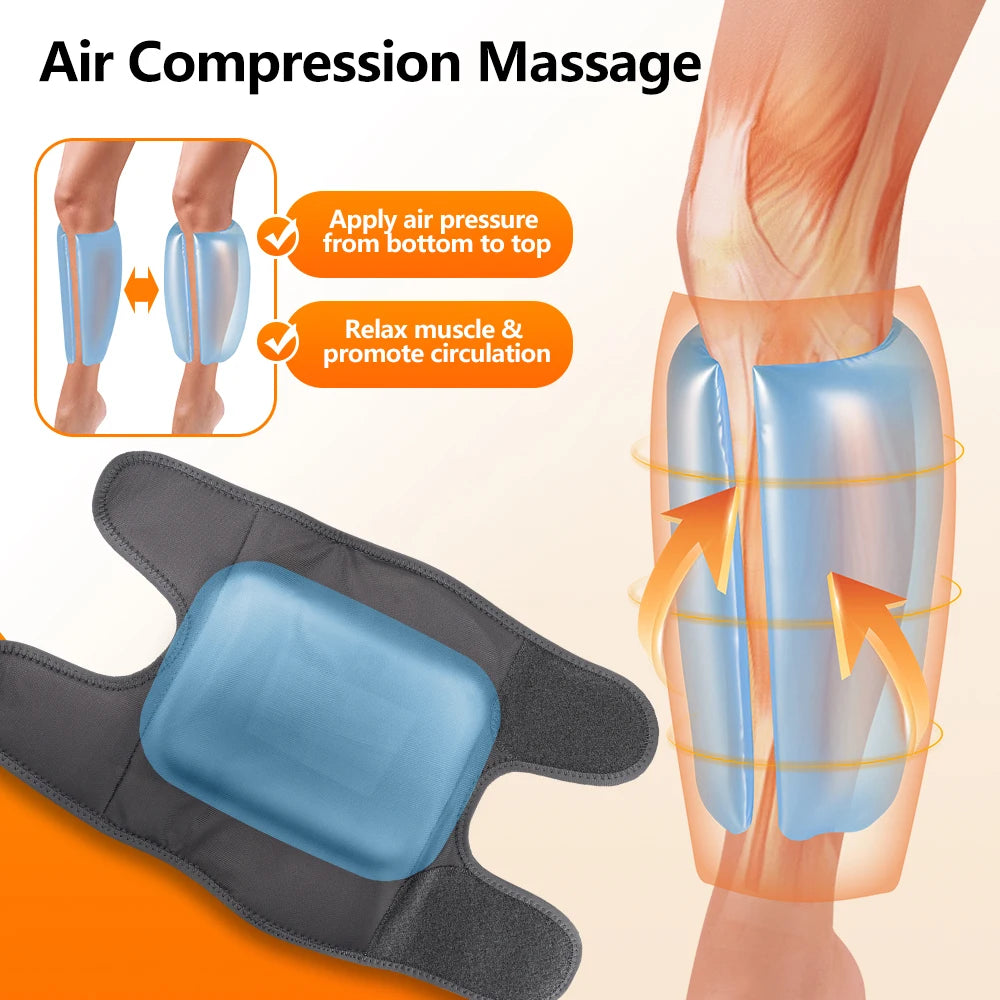 Wireless Heated Air Compression Leg Massager for Muscle Pain Relief - 2