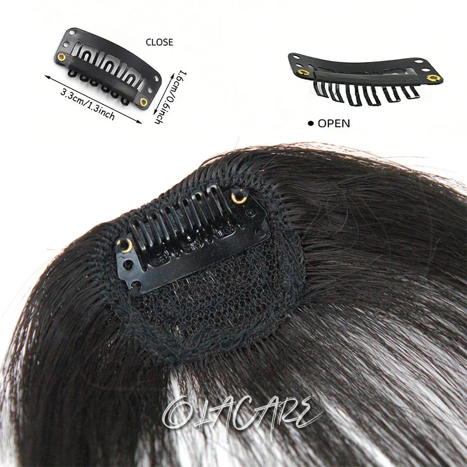 Clip In Air Bangs for Natural Hair Volumizing and Face Framing - 13
