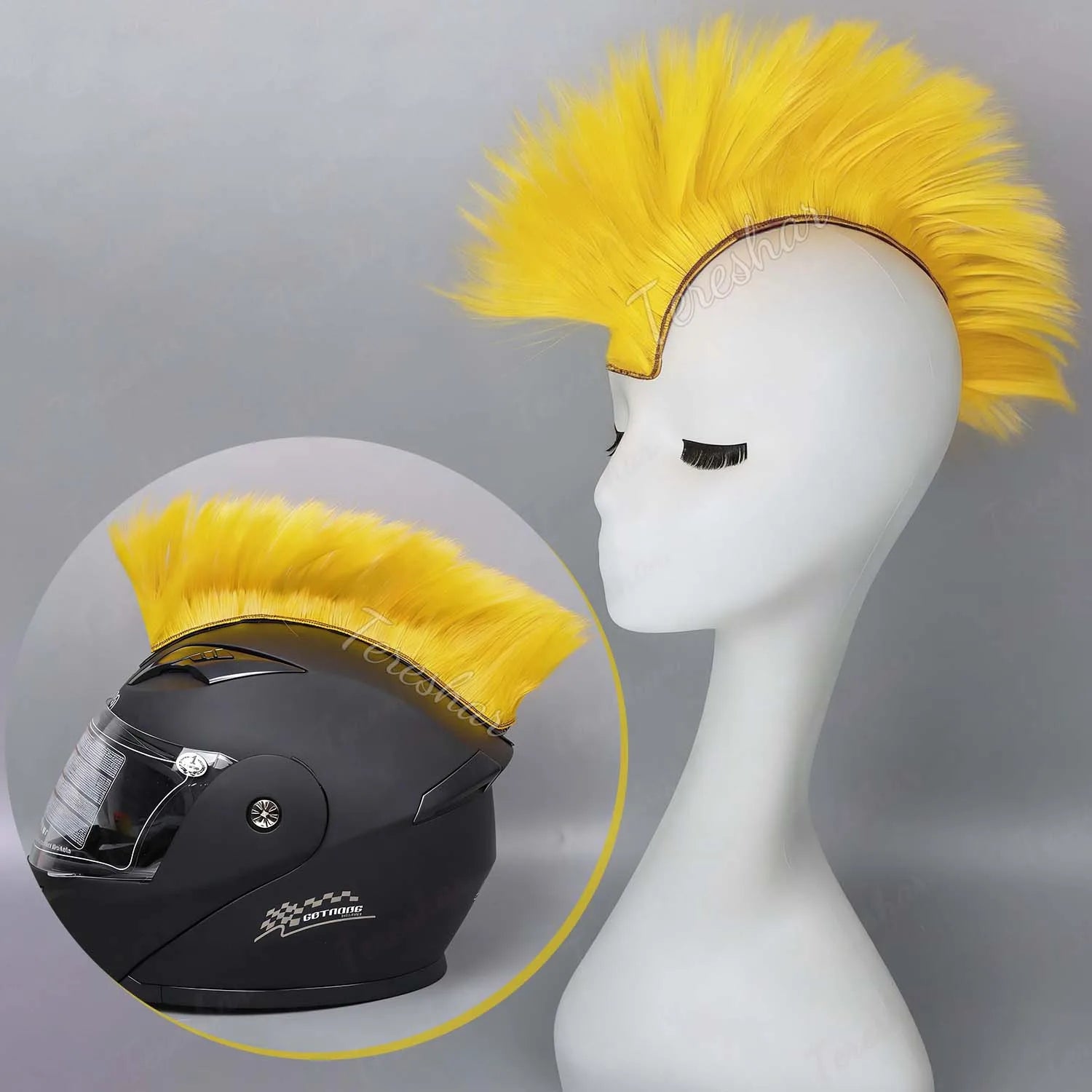 Colorful Mohawk Wig for Cosplay Costume Parties and Crazy Hair Days - 9