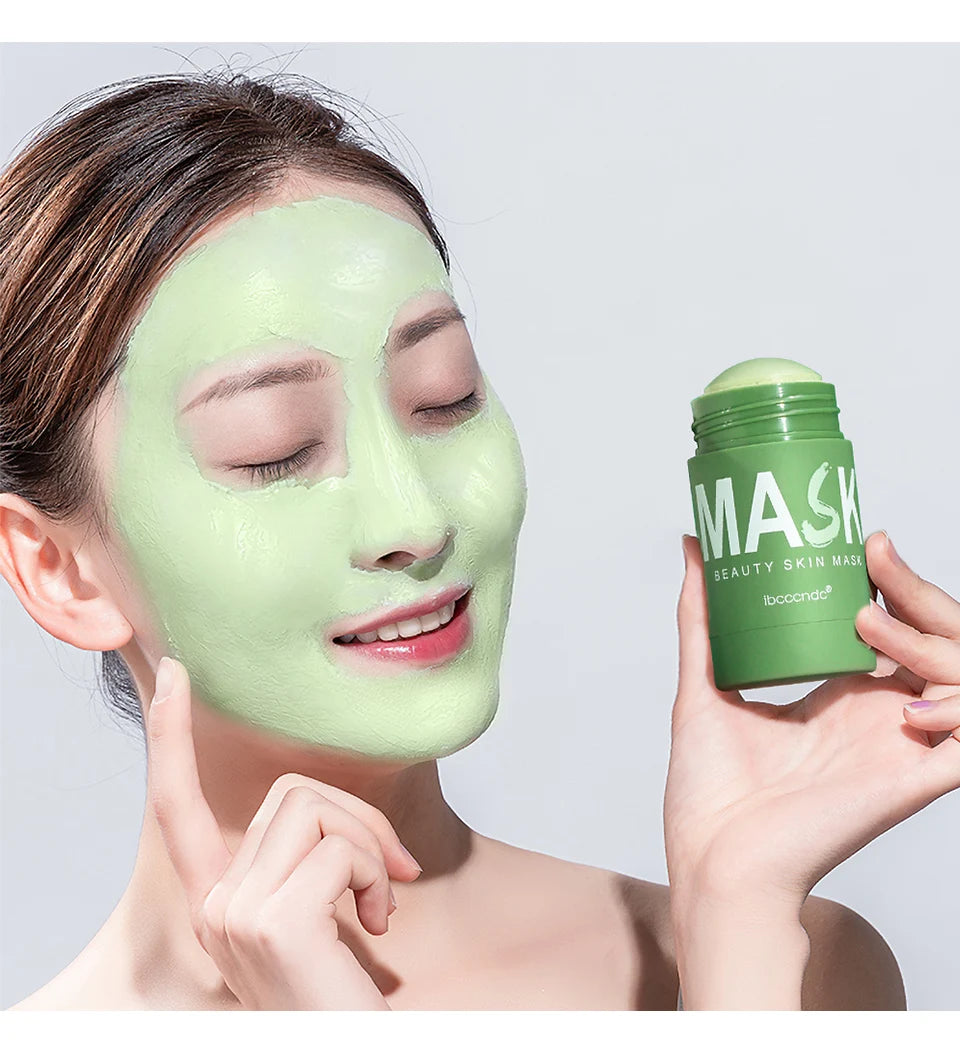 Green Tea Deep Cleansing Clay Face Mask Stick for Blackhead Removal - 15
