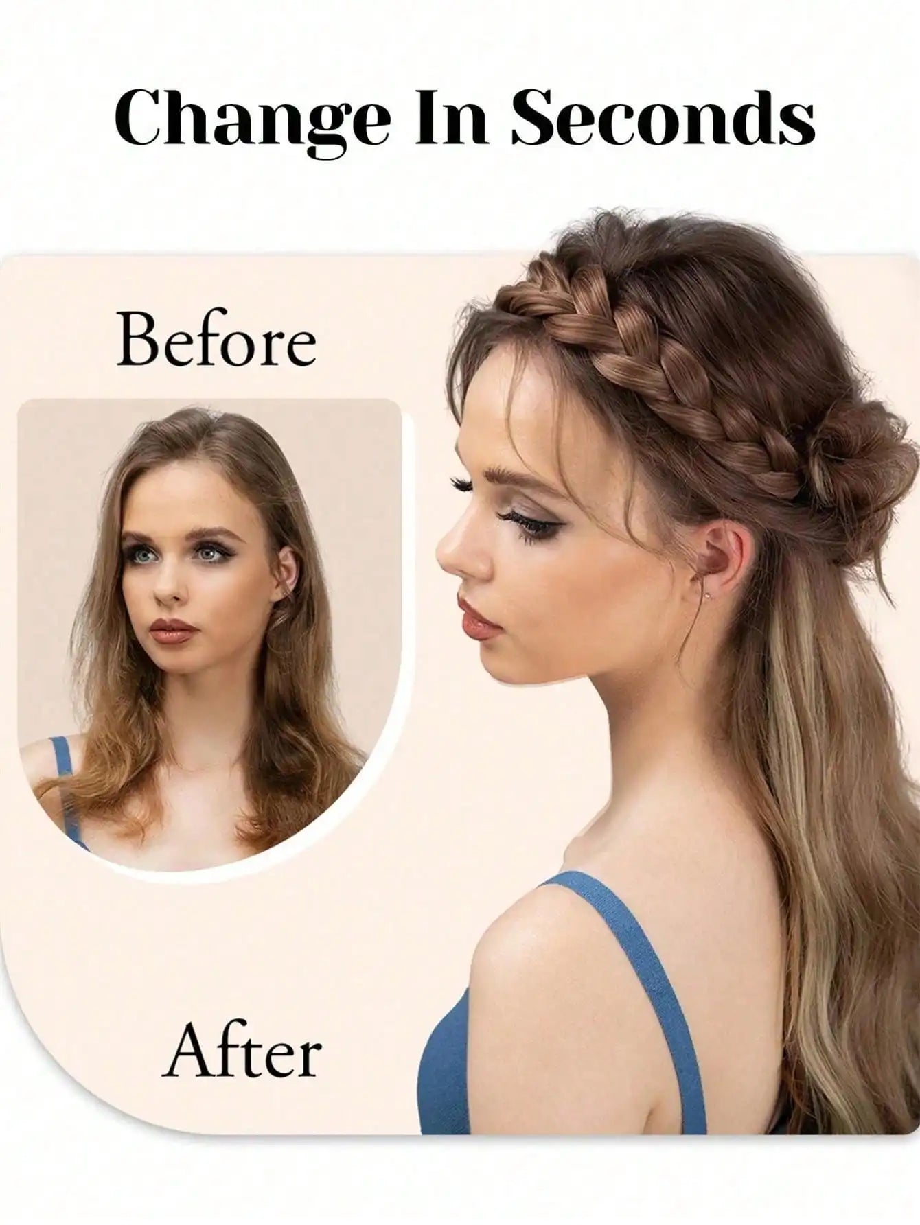 Braided Synthetic Hair Headband for Women and Girls - 9