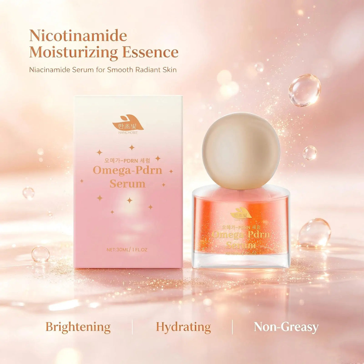 Niacinamide Hydrating Face Serum for Brightening and Skin Rejuvenation