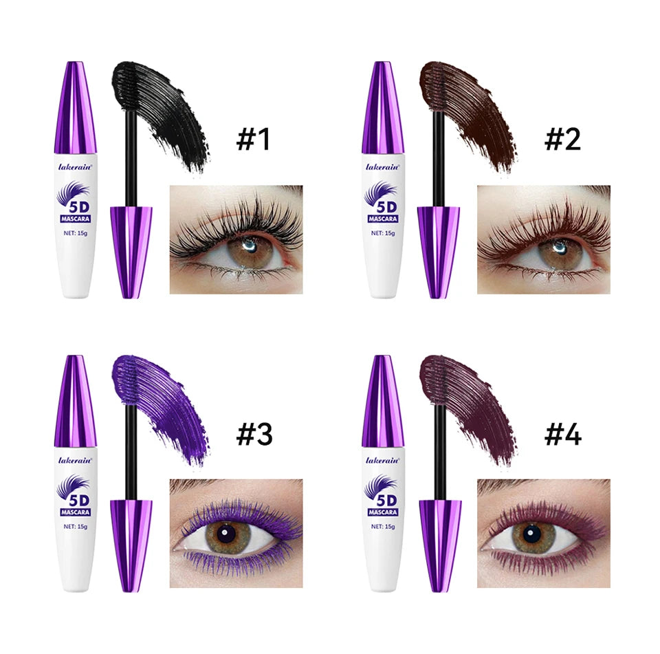 Waterproof 5D Lengthening and Volumizing Mascara for Long Lasting Lashes - 12