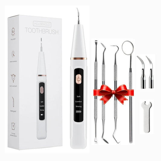 Ultrasonic Electric Teeth Tartar and Plaque Remover for Home Dental Care