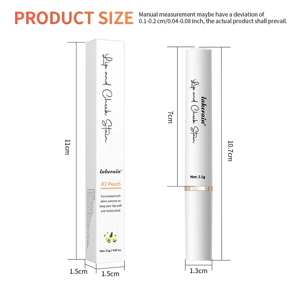 pH-Activated Color-Changing Lip and Cheek Stain for Natural Glow