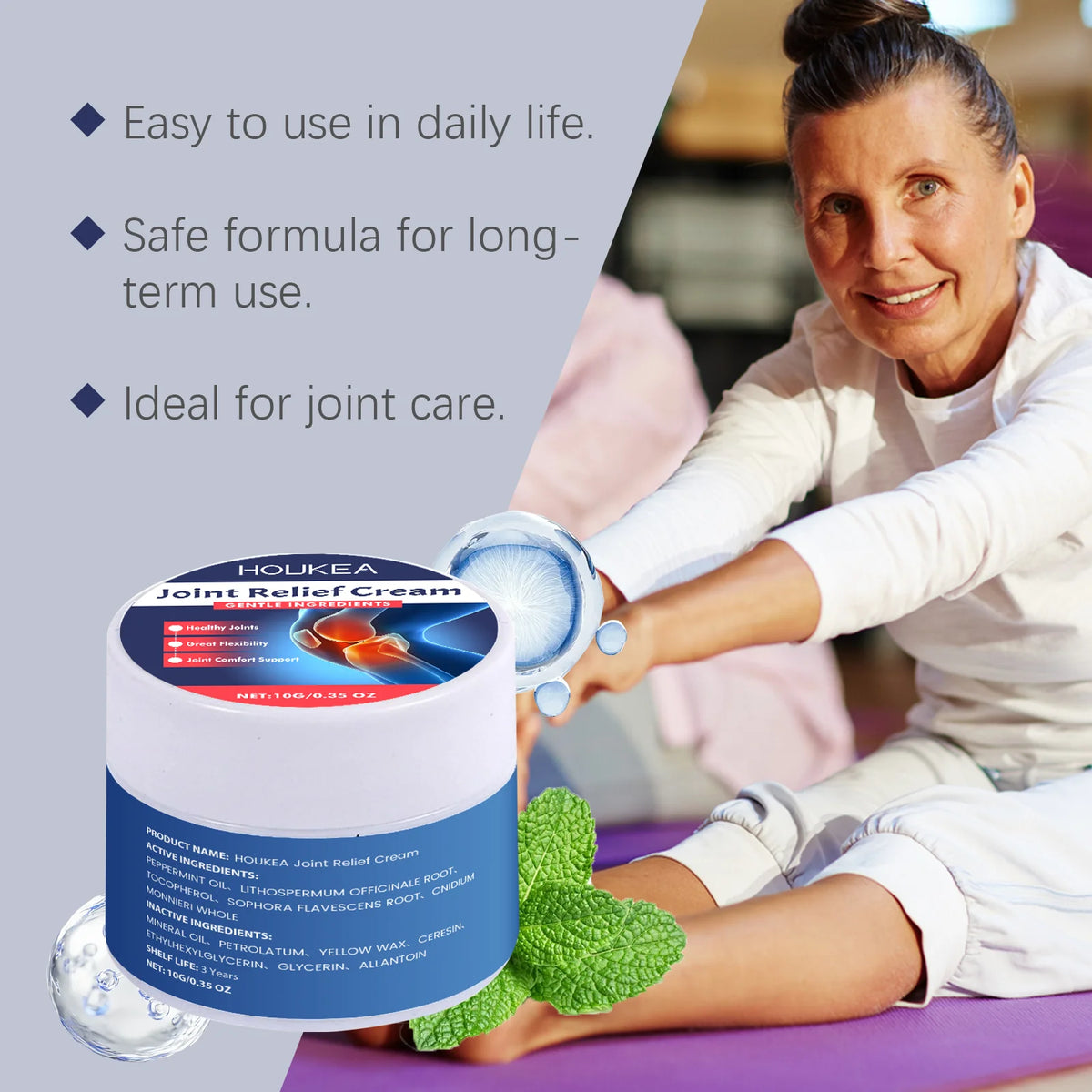 Soothing Joint Relief Massage Cream for Muscle Pain and Flexibility