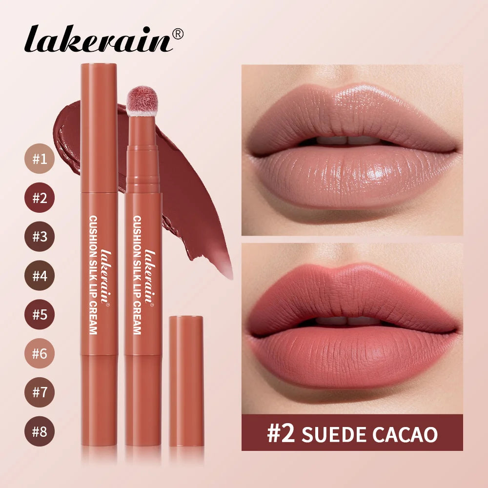 2-in-1 Waterproof Air Cushion Lip Cream and Face Blush Makeup - 2