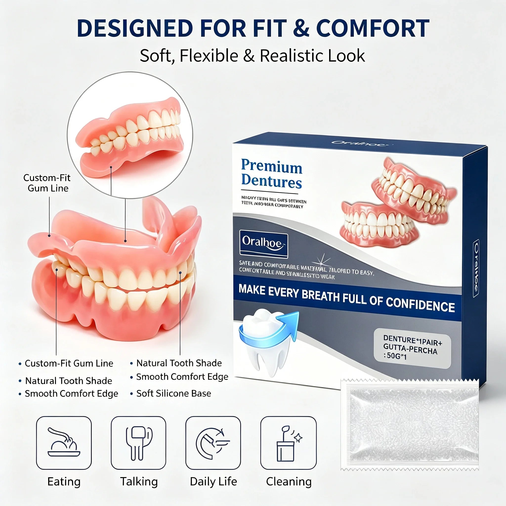 Cosmetic Silicone Teeth Covers for a Natural and Confident Smile - 5