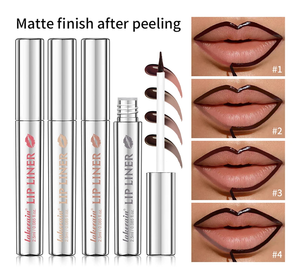 Peel-Off Tattoo Lip Liner for Long-Lasting Waterproof Smudge-Proof Color - 8