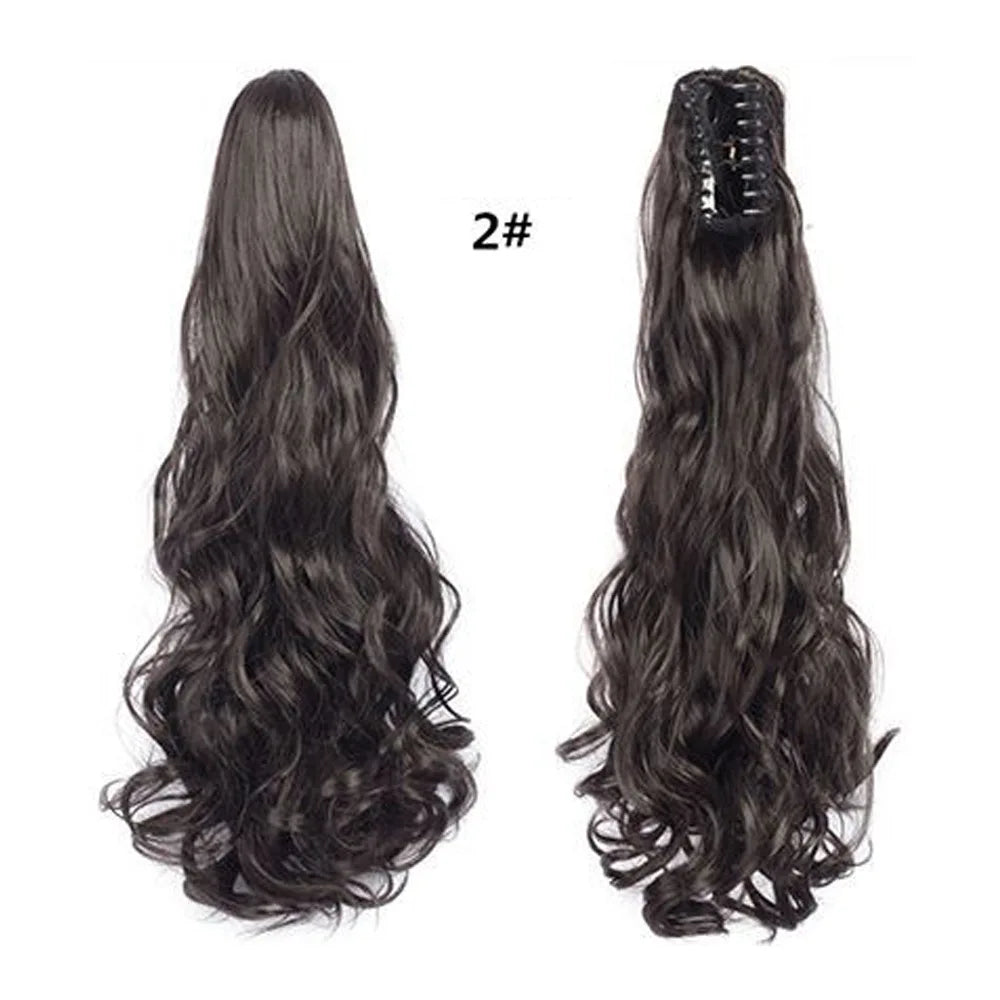 Wavy Claw Clip Ponytail Extension for Instant Volume and Length
