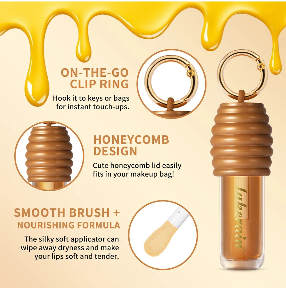 Honey and Chocolate Moisturizing Lip Gloss Set for Hydrated Lips - 11