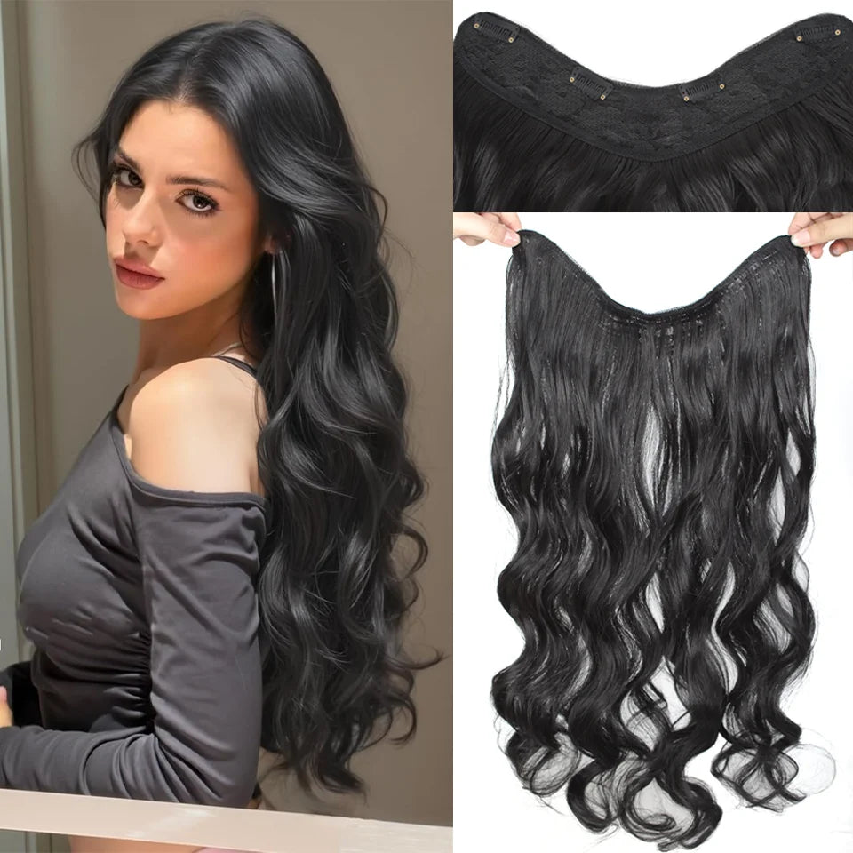 24 Inch Wavy Clip-In Hair Extensions for Instant Volume