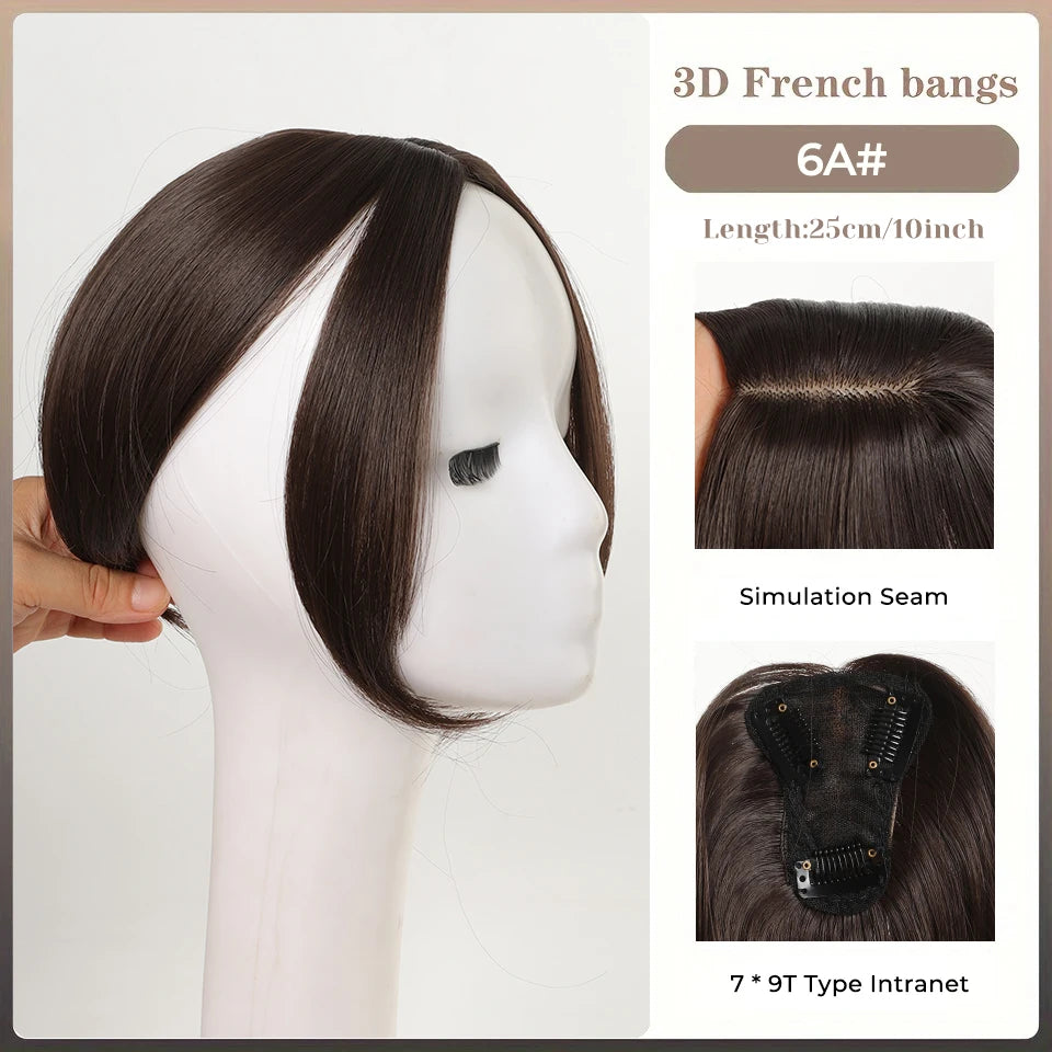 Clip-In Middle Part Fringe Hair Extension for Instant Volume