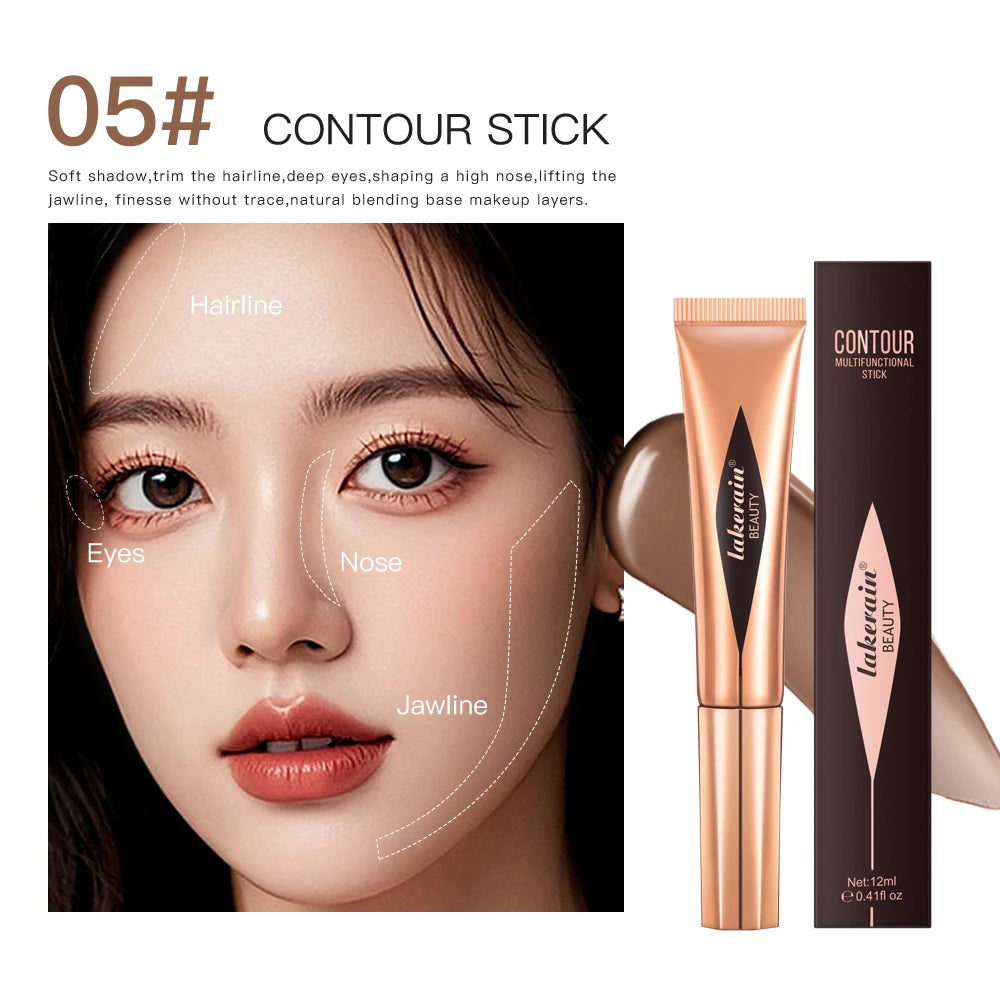 Liquid Face Contour and Highlighter Wand with Cushion Applicator - 24