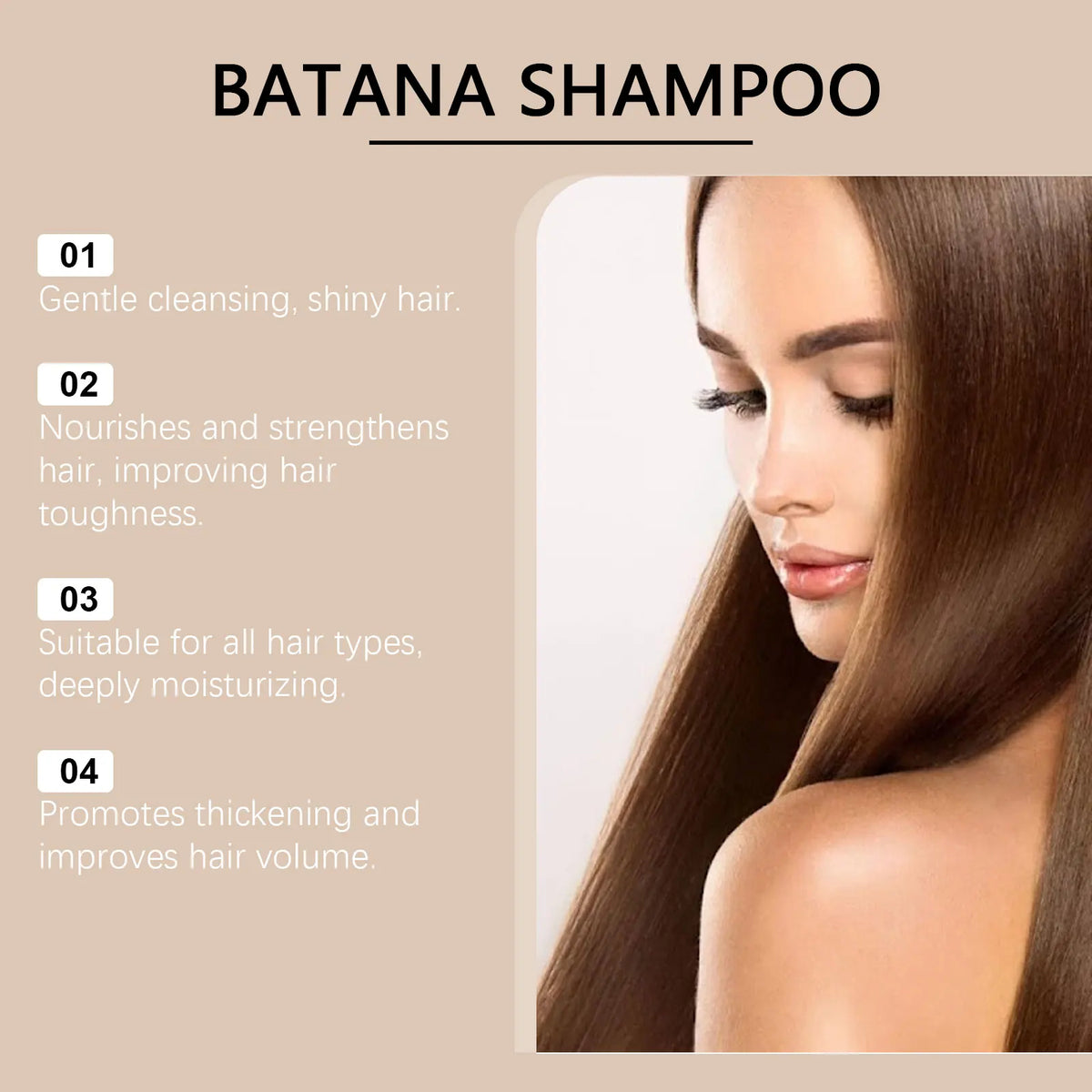 Batana Oil Hair Growth Shampoo for Scalp Treatment and Damage Repair