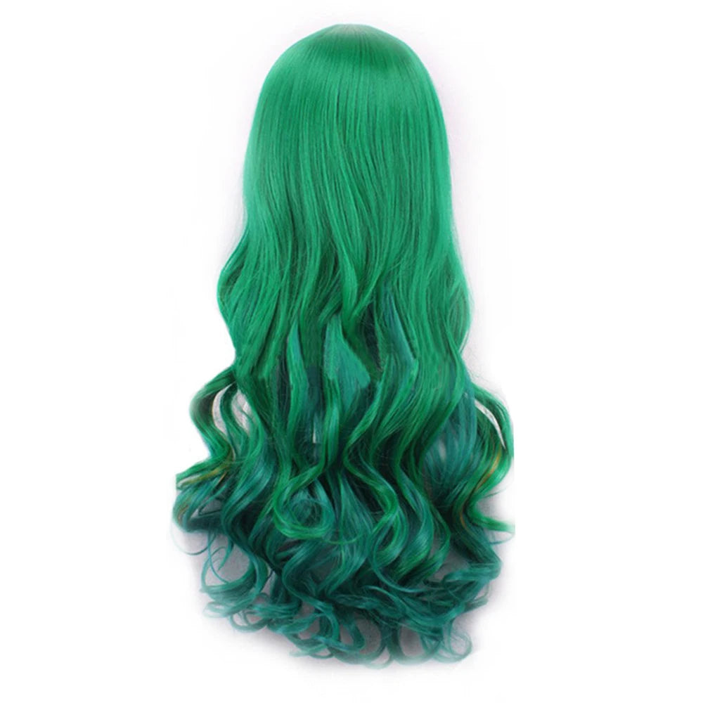 Long Wavy Synthetic Cosplay Wig with Bangs - 3