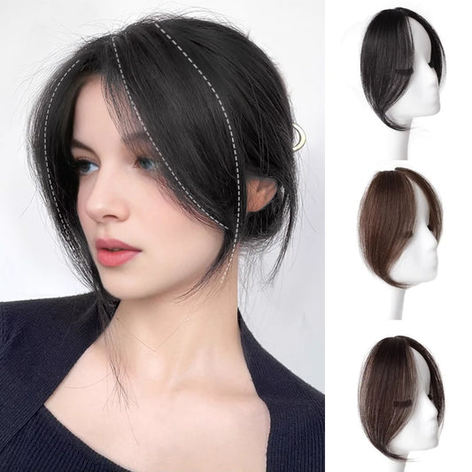 Clip-in Side Swept Bangs Hair Extensions for Instant Volume