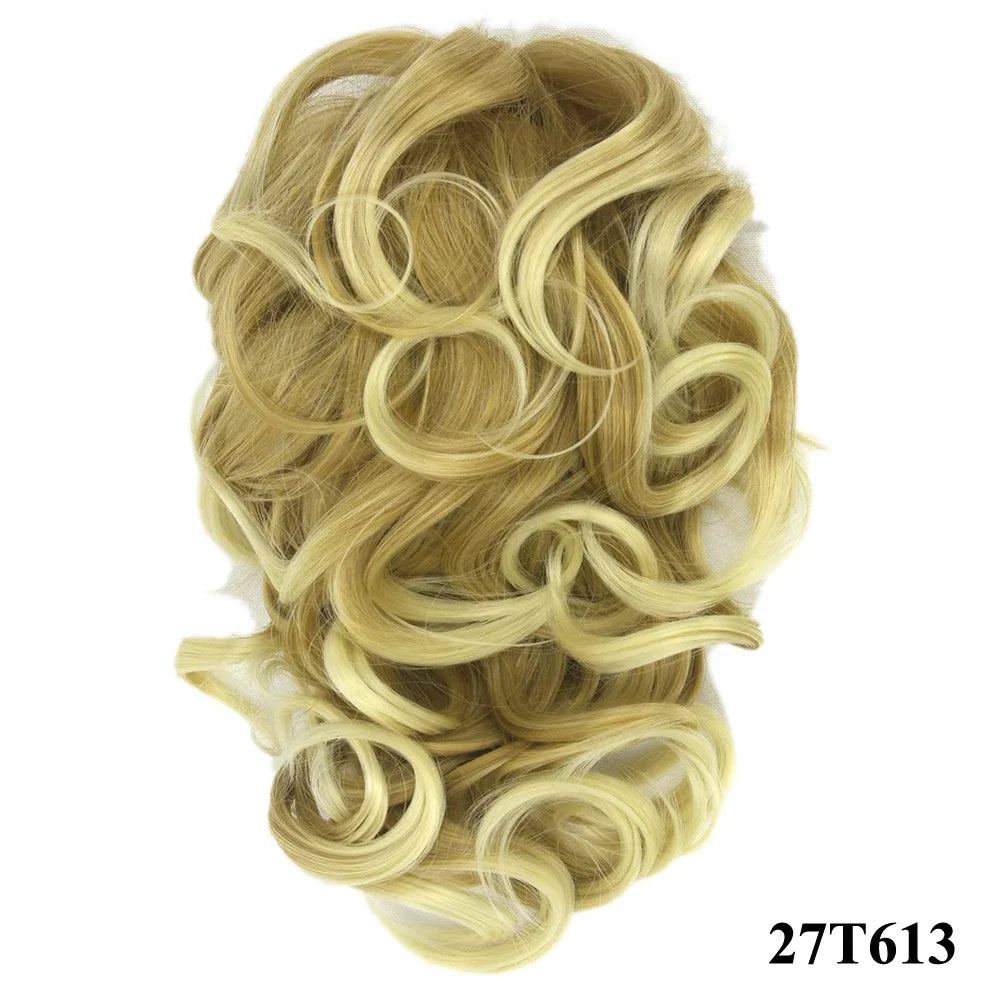 Short Curly Claw Clip Ponytail Hair Extension - 21