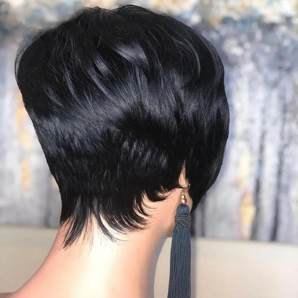 Short Layered Pixie Cut Wig for Women