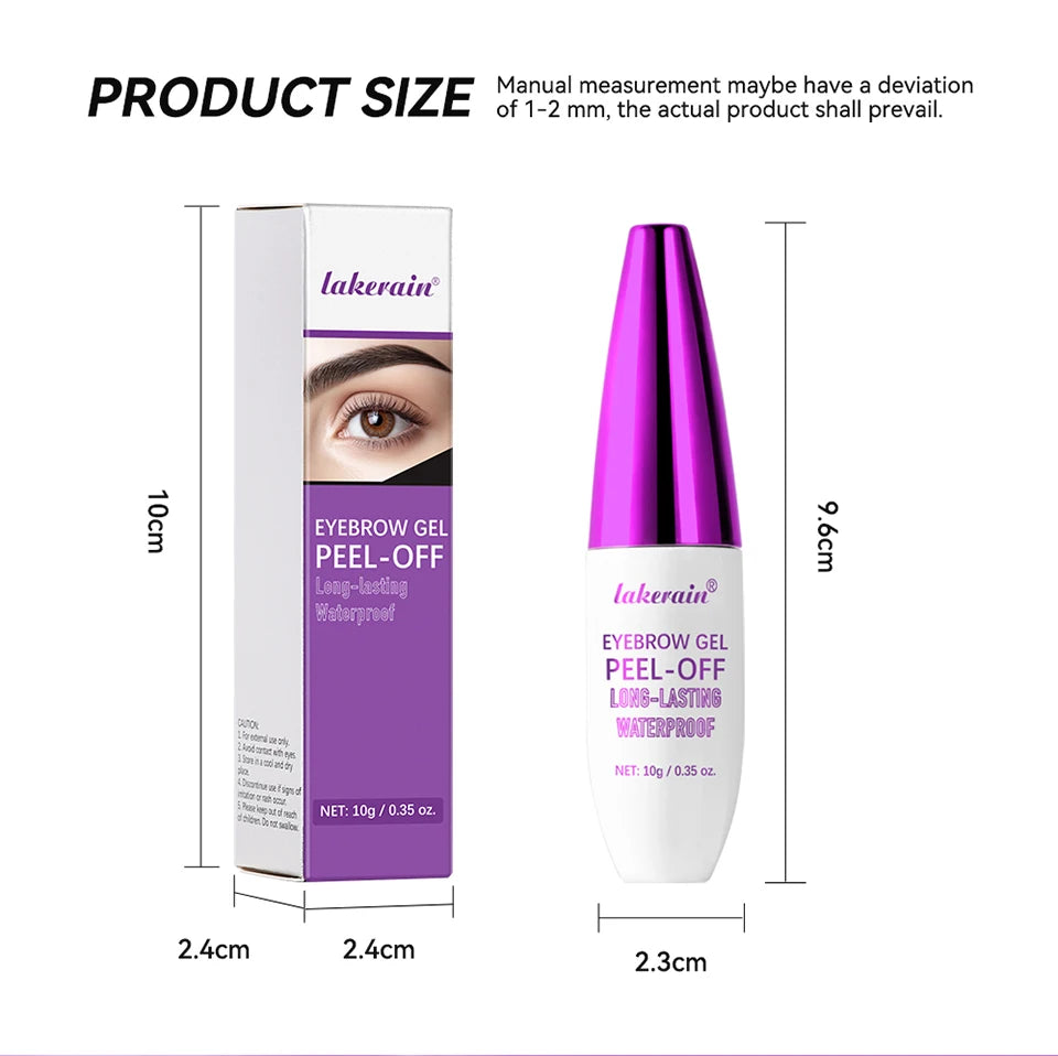 Waterproof Peel-Off Eyebrow Tint Gel for Long-Lasting Natural Brows - 15
