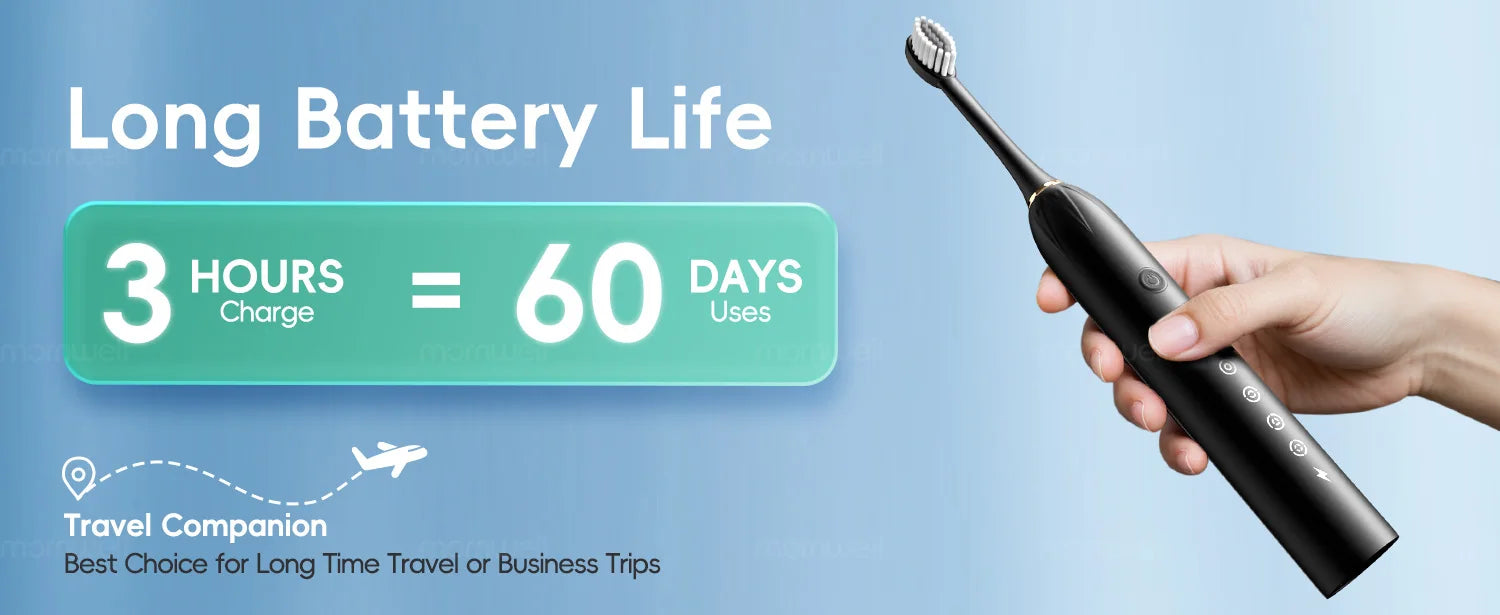 Portable Cordless Water Flosser and Sonic Electric Toothbrush Oral Care Set - 19
