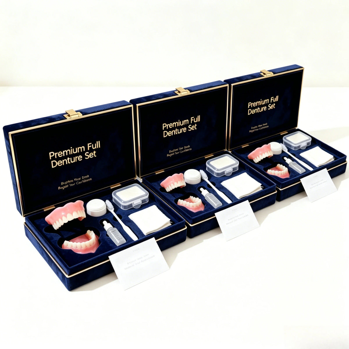 Instant Smile Full Mouth Denture Set for Men and Women