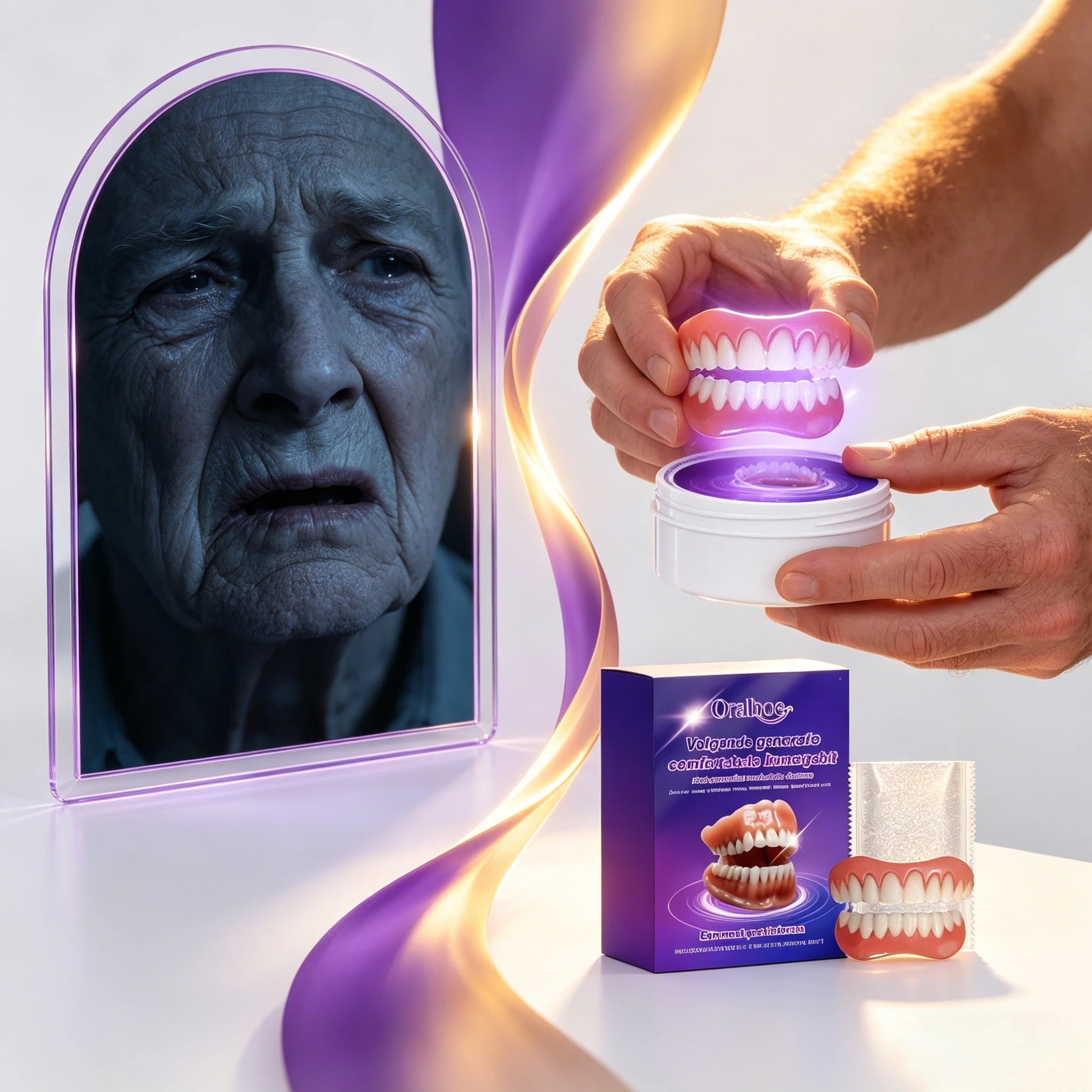 Soft Silicone Snap-On Denture Kit for Realistic Natural Looking Smile - 2