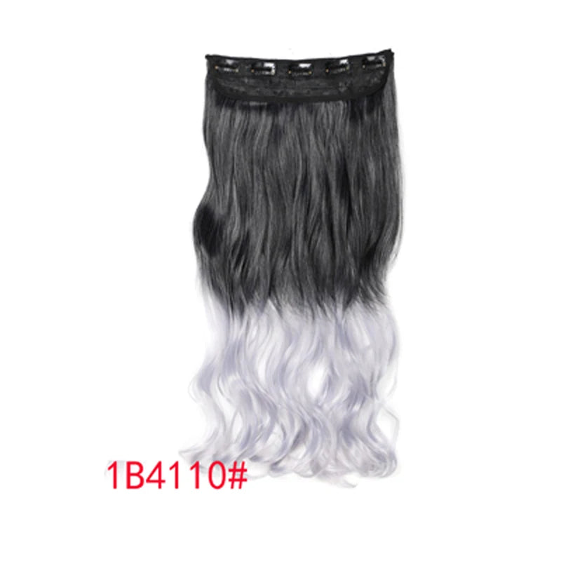 20-Inch Wavy Clip-In Synthetic Hair Extension - 9