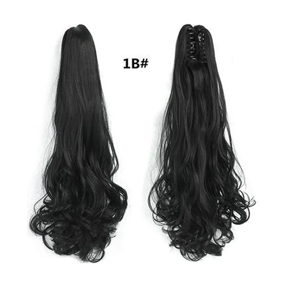 Wavy Claw Clip Ponytail Extension for Instant Volume and Length - 18