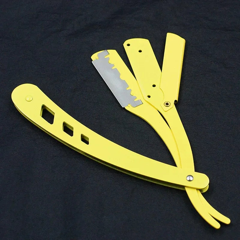 Professional Stainless Steel Folding Straight Razor for Smooth Shaving