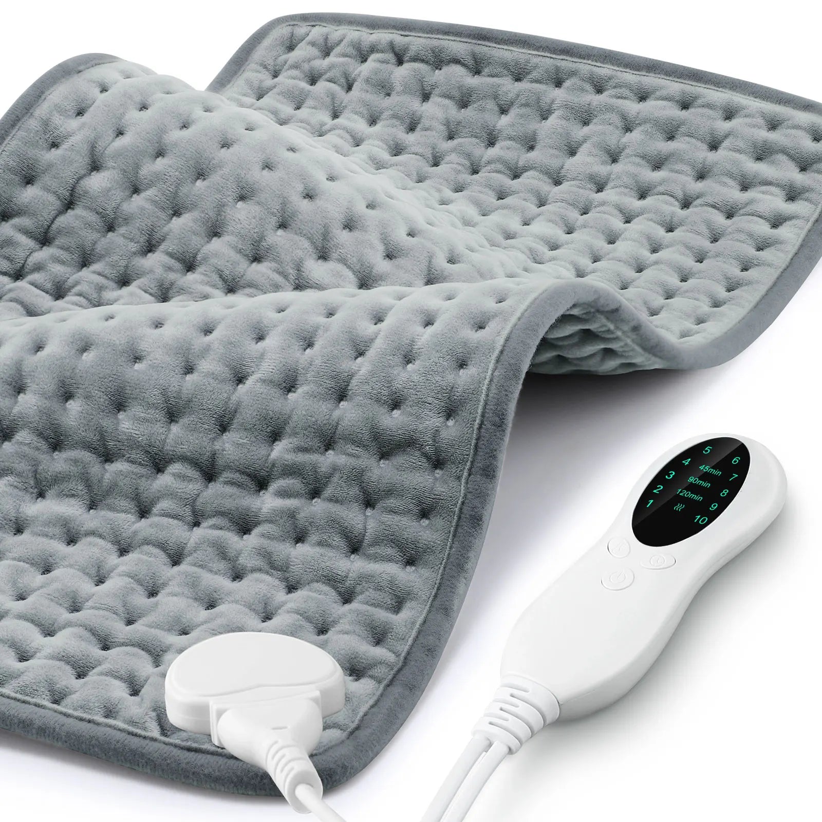 Electric Heating Pad for Back and Body Pain Relief with 10 Heat Settings - 1