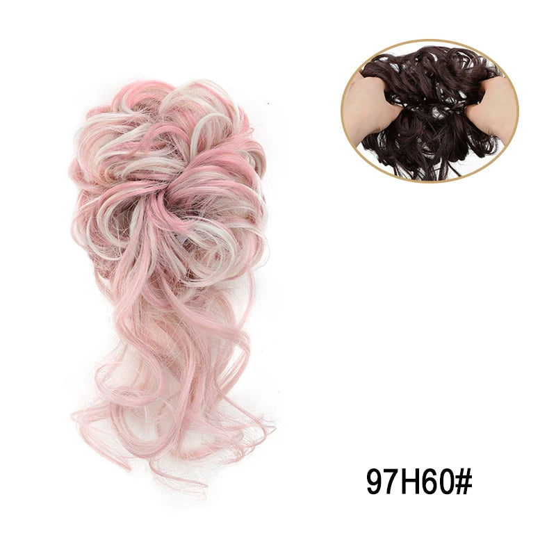 Messy Bun Hairpiece Scrunchie for Easy Elegant Hairstyles