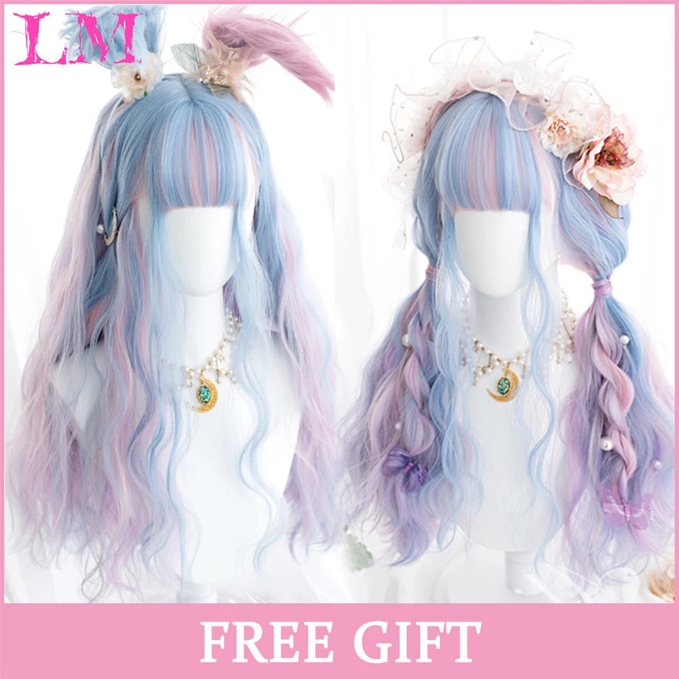 24-Inch Long Pink Cosplay Wig for Costumes - 30