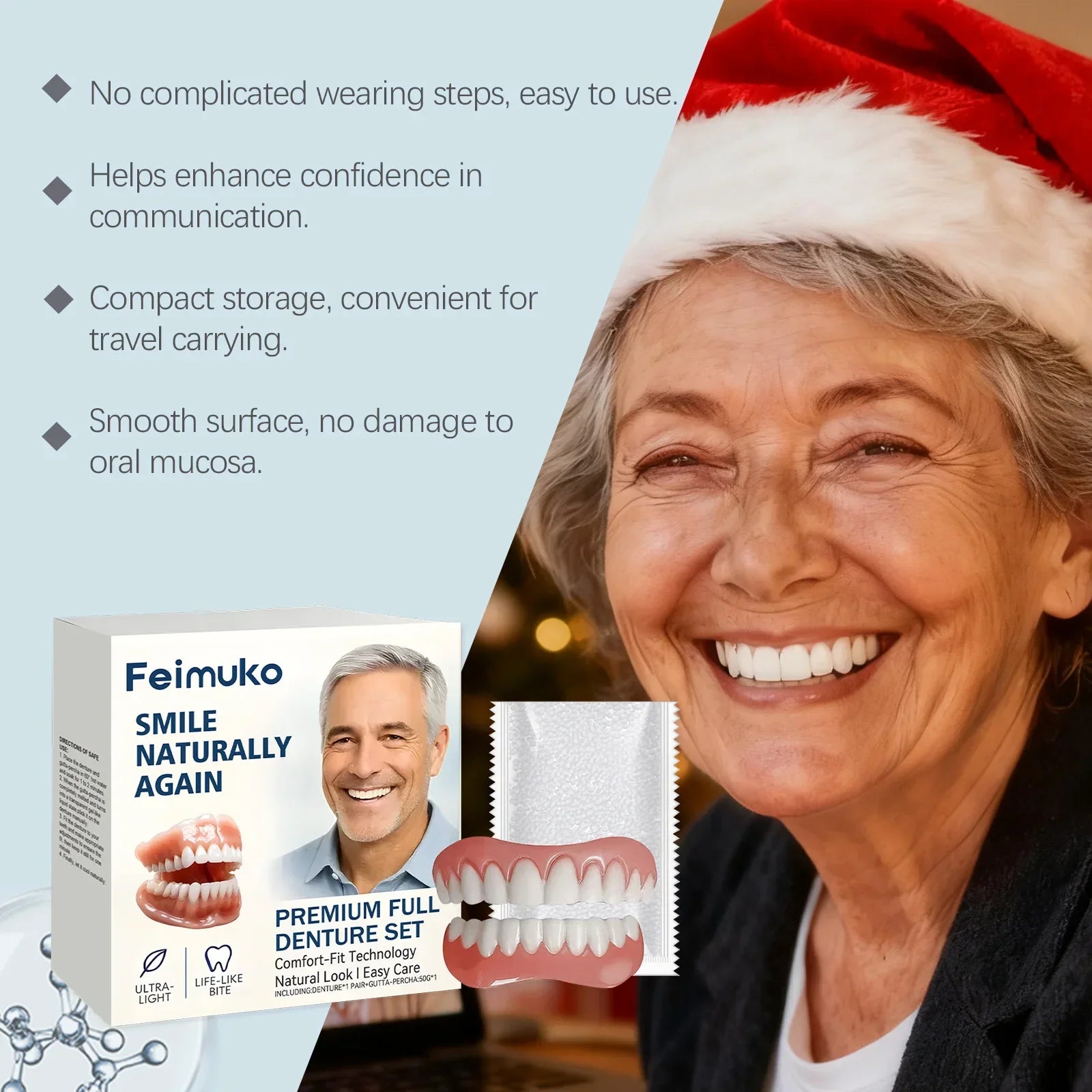 Instant Full Set Dentures for Natural Smile and Confidence - 2